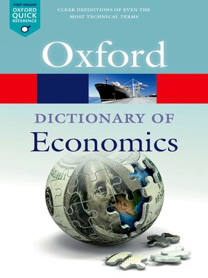 cover image of A Dictionary  of Economics